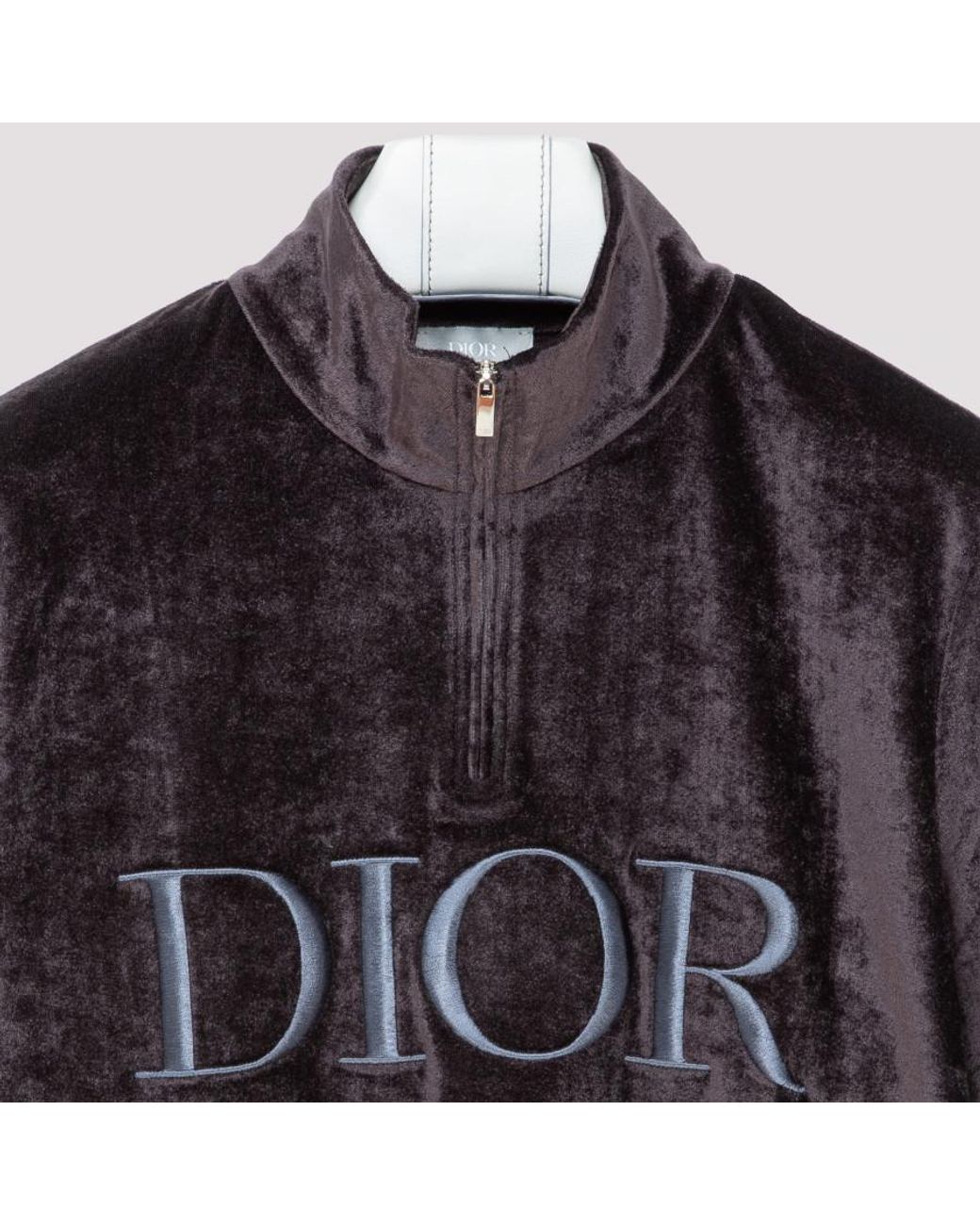 Dior Homme Black Technical Velvet T-shirt for Men | Lyst