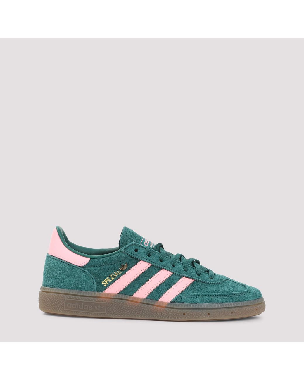 Adidas Green Collegiate Suede Leather Spezial Sneakers