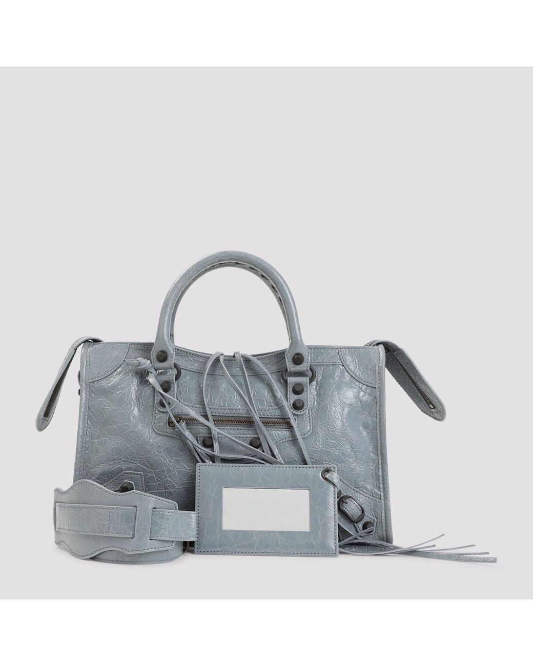 Balenciaga Gray Le City Mini Handbag S With Shoulder Strap