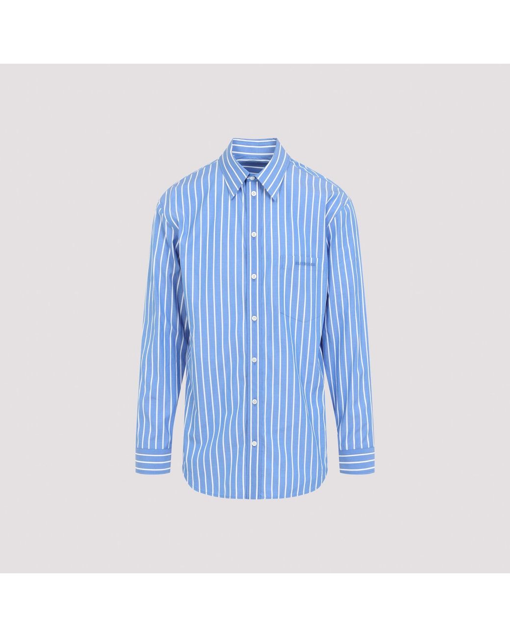 Balenciaga Blue Regular Fit Shirt for men