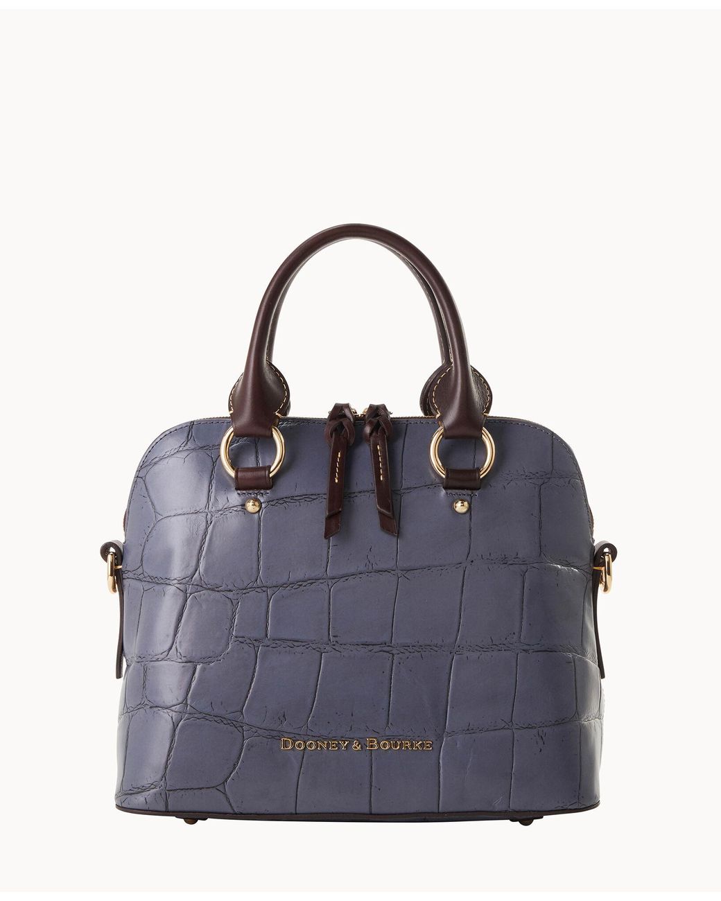 Dooney & Bourke Denison Cameron Satchel in Blue Lyst