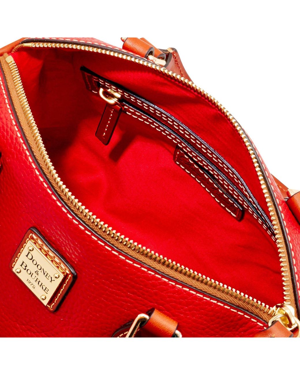 Dooney & Bourke Leather Beacon Collection Slip Tote RED | eBay