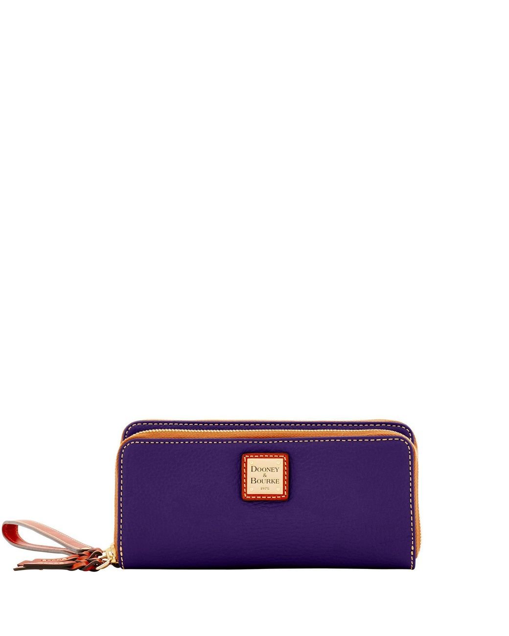 Dooney & Bourke Pebble Grain Double Zip Wallet in Purple Lyst