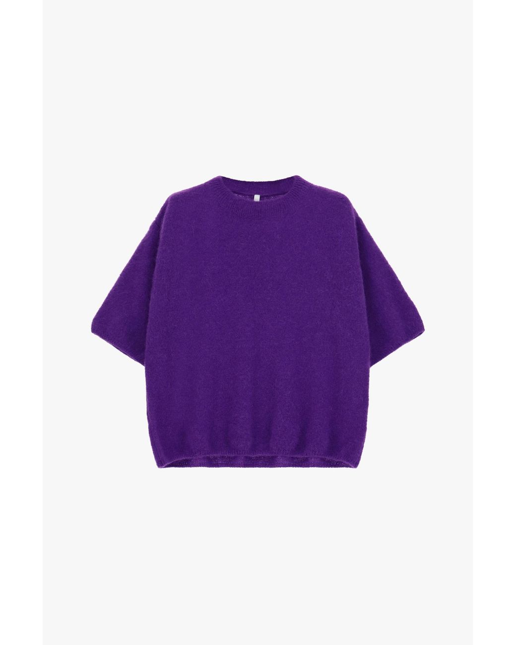Suéter Pullover Con Mangas Al Codo Imperial de color Purple