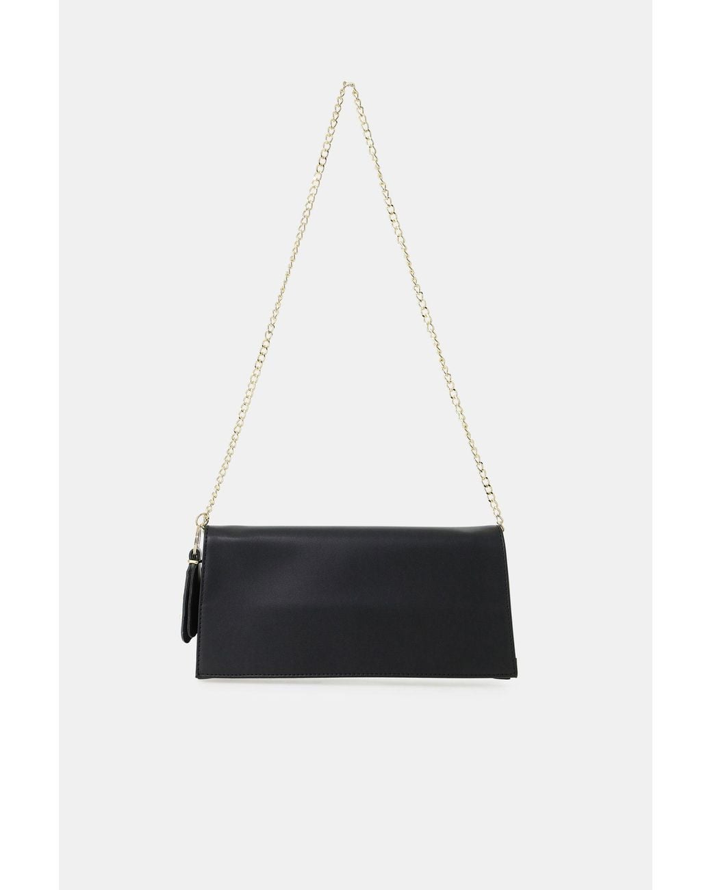 Bolso Rectangular Con Correa De Cadena Imperial de color White