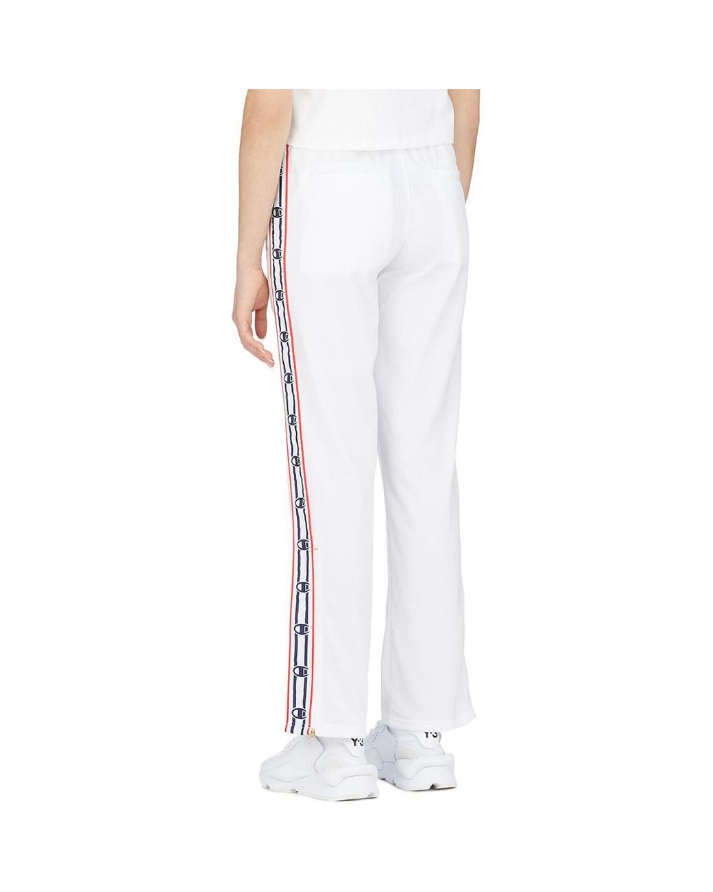 Champion Crown 'c' Logo Track Pants in White | Lyst