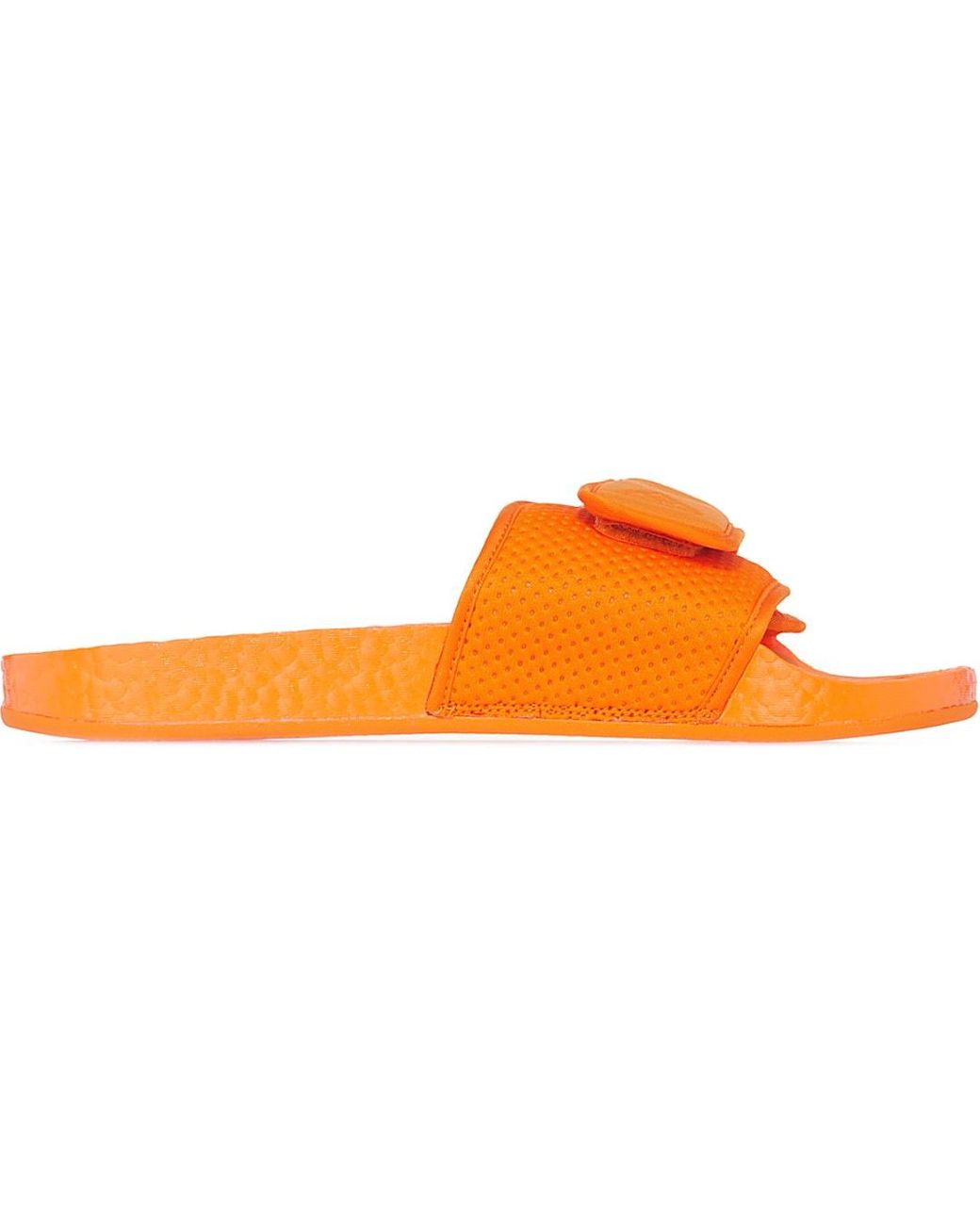 adidas Originals Synthetic Pharrell Williams Boost Slides in Bright Orange (Orange) - Lyst