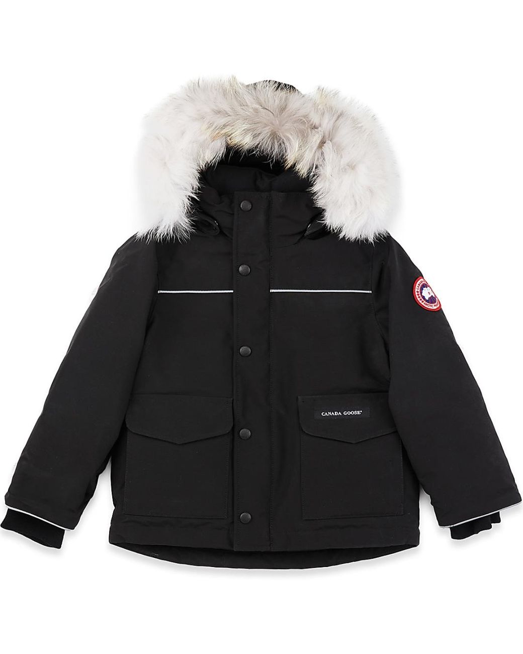 Canada Goose Fur Kids Lynx Parka in Black Lyst