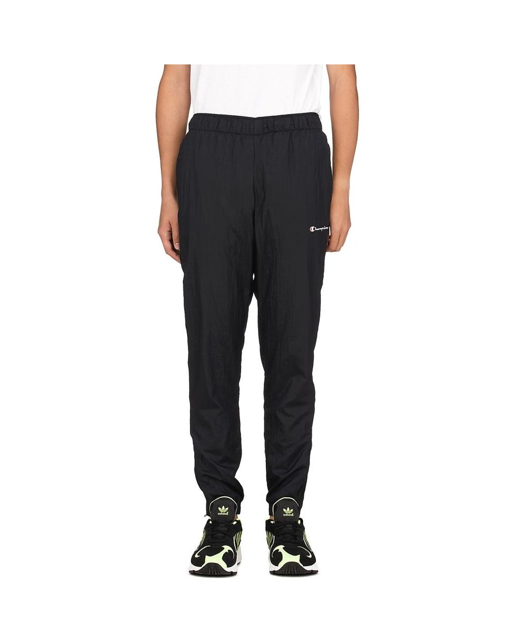 Champion Synthetic Nylon Warm Up Pants in Black for Men Lyst