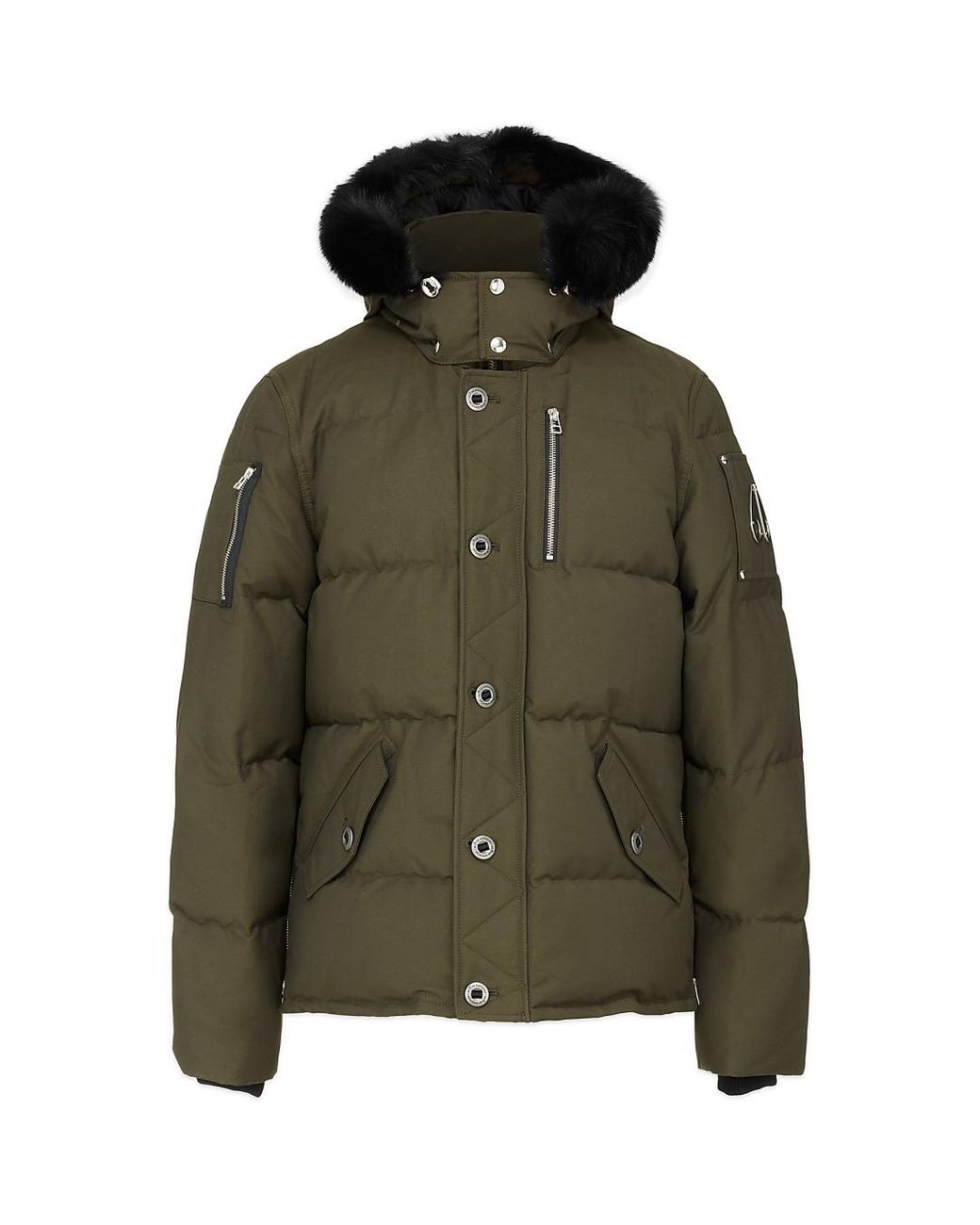 Moose Knuckles Fur 3q Jacket in Army/Black (Green) for Men - Lyst