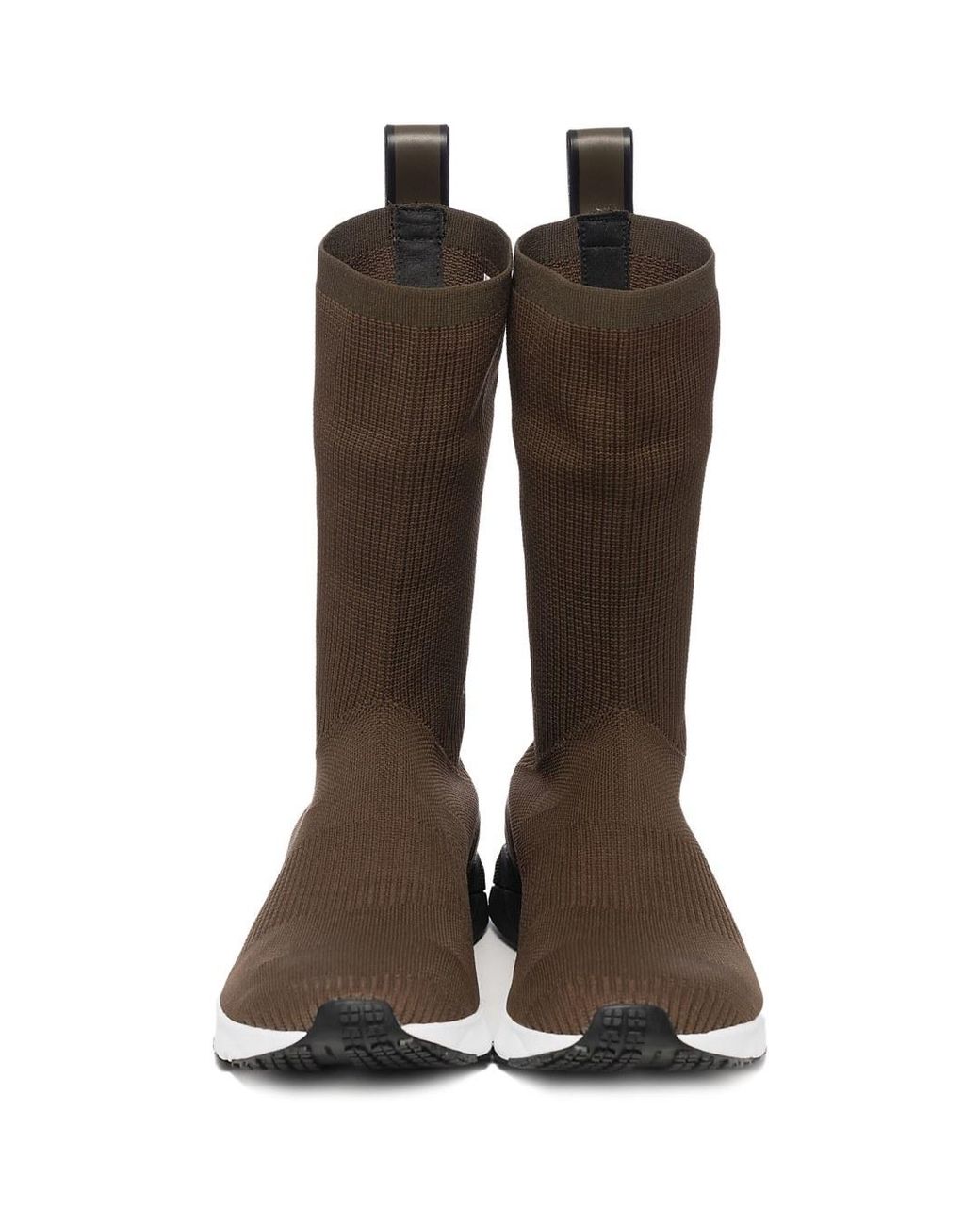 Reebok Sock Runner Ultraknit- Moss/black/white in Brown for Men - Save 13%  | Lyst