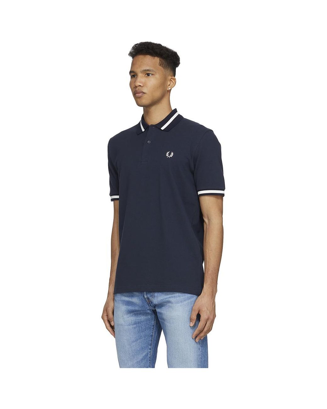 Fred Perry M2 Single Tipped Polo Shirt in Black for Men | Lyst Canada