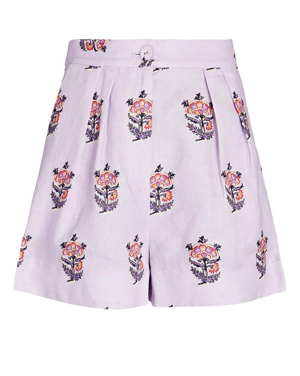 RHODE Shanti Floral Linen Shorts | Lyst