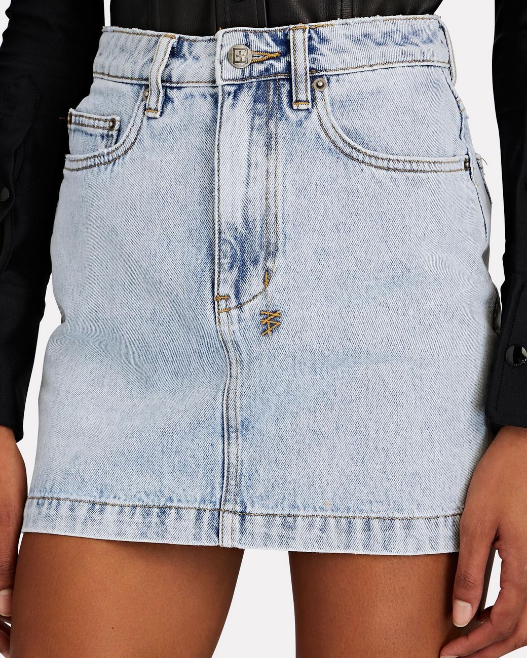 Ksubi Super X Mini Denim Skirt in Blue 