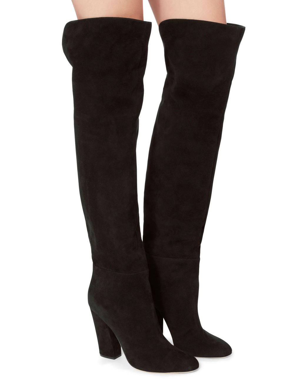 Sergio Rossi Virginia Suede Over-the-knee Boots in Black | Lyst
