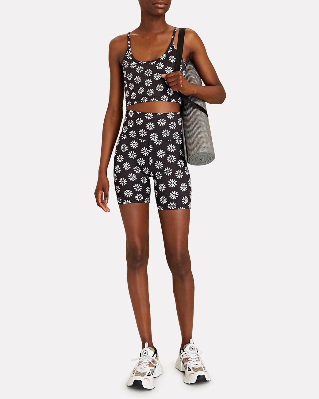 Beach Riot Synthetic Floral Bike Shorts 