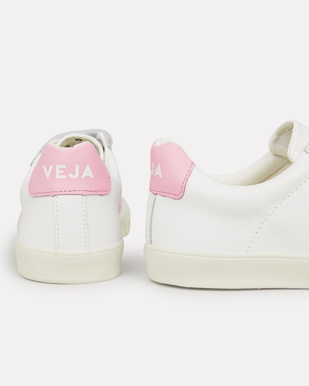 Veja Leather V-lock Pink Low-top Sneakers | Lyst