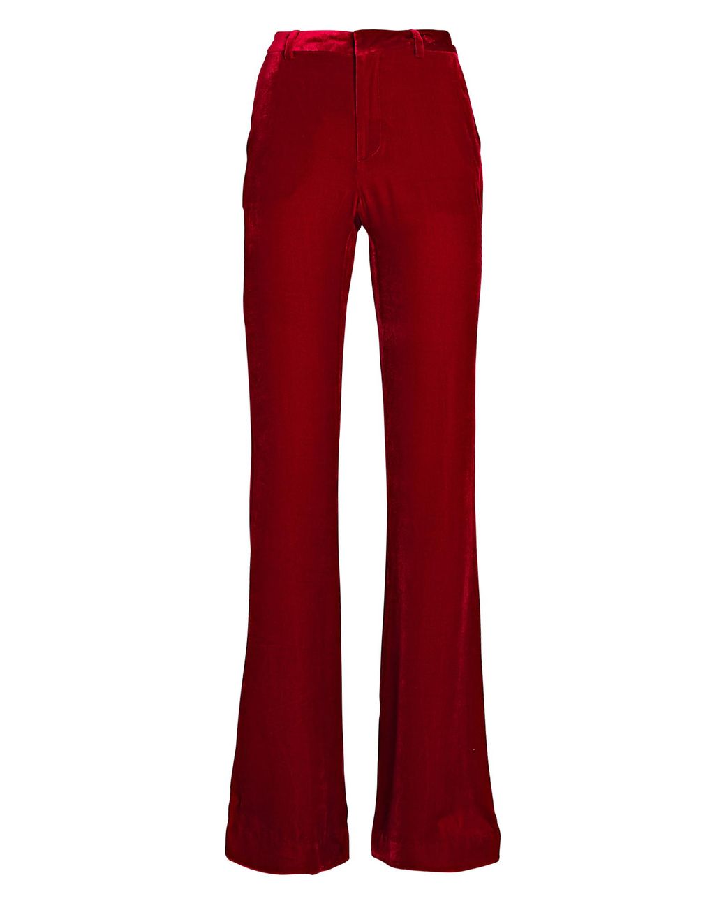 L'Agence Lane Velvet Flared Pants Lyst
