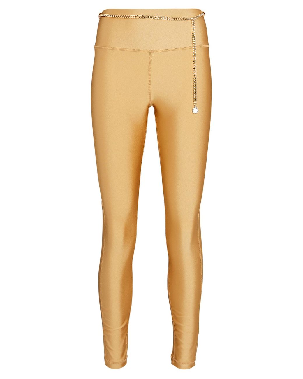 We Wore What Weworewhat Chain High-rise Leggings in Gold (Metallic) | Lyst