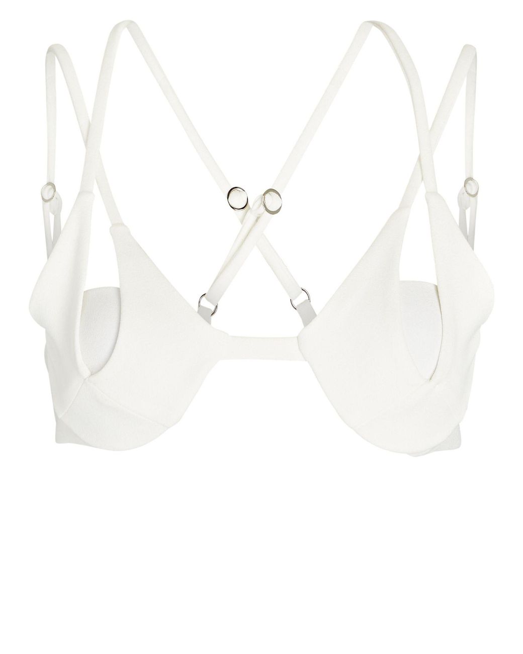 PATBO Molded Bustier Bra Top in White Lyst