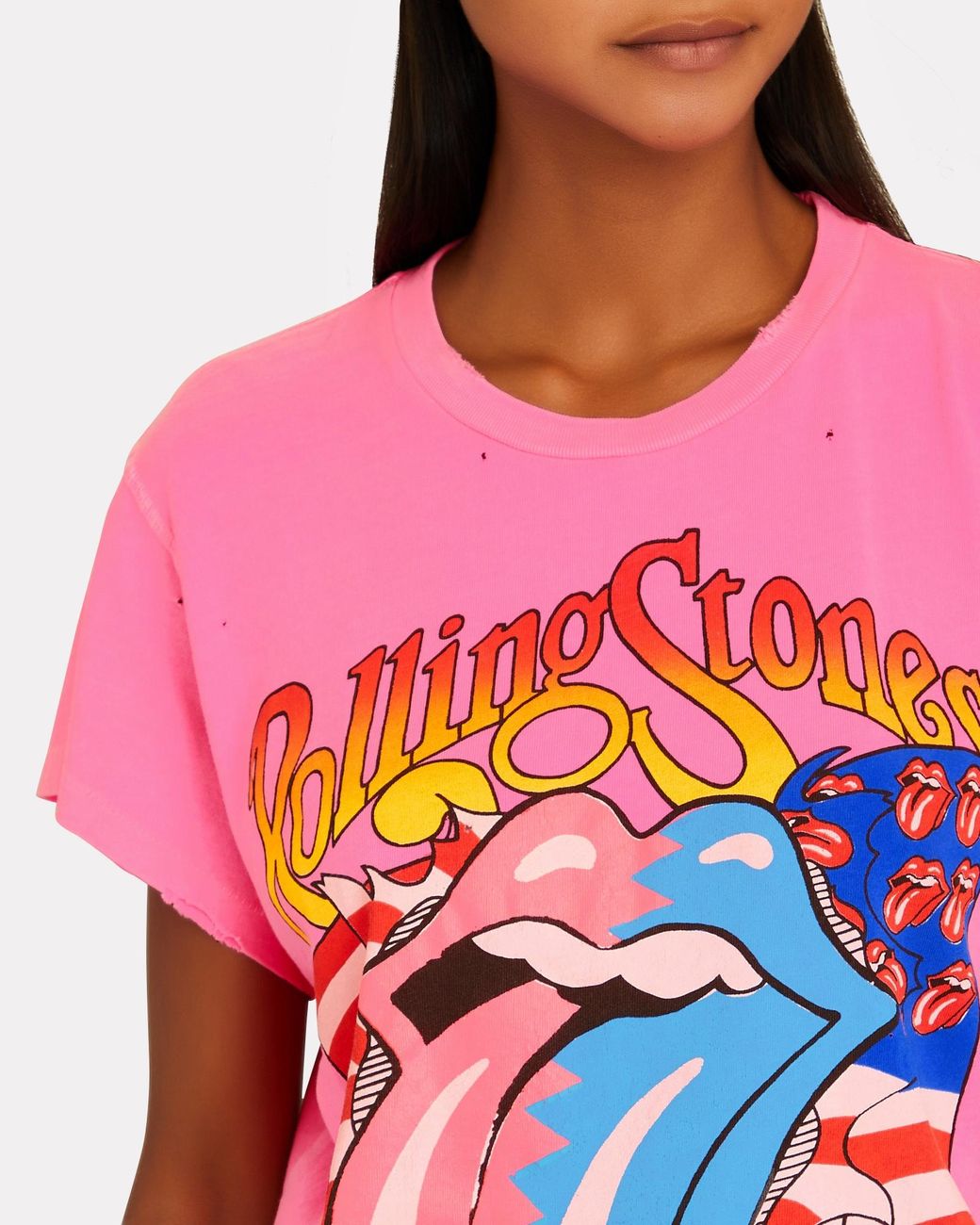 MadeWorn Rolling Graphic Pink Stones Flag in T-shirt | Lyst