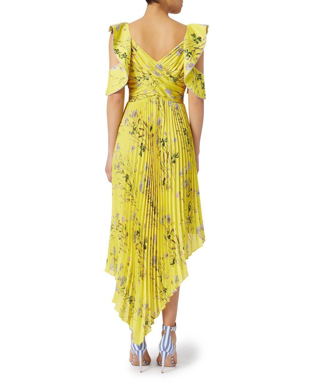 Self portrait top asymmetric floral dress