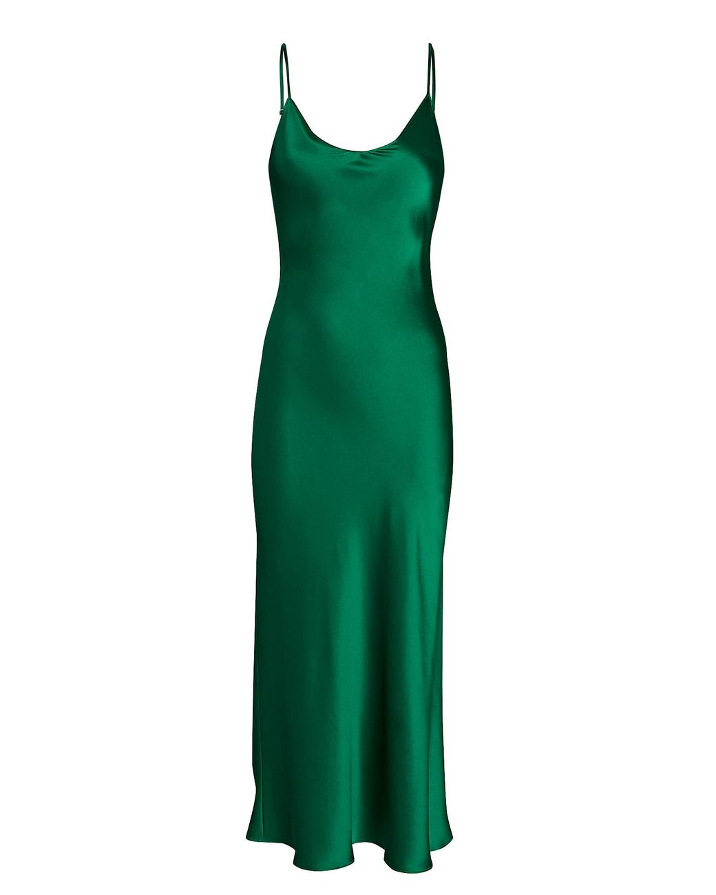 SABLYN Taylor Silk Slip Dress in Green | Lyst