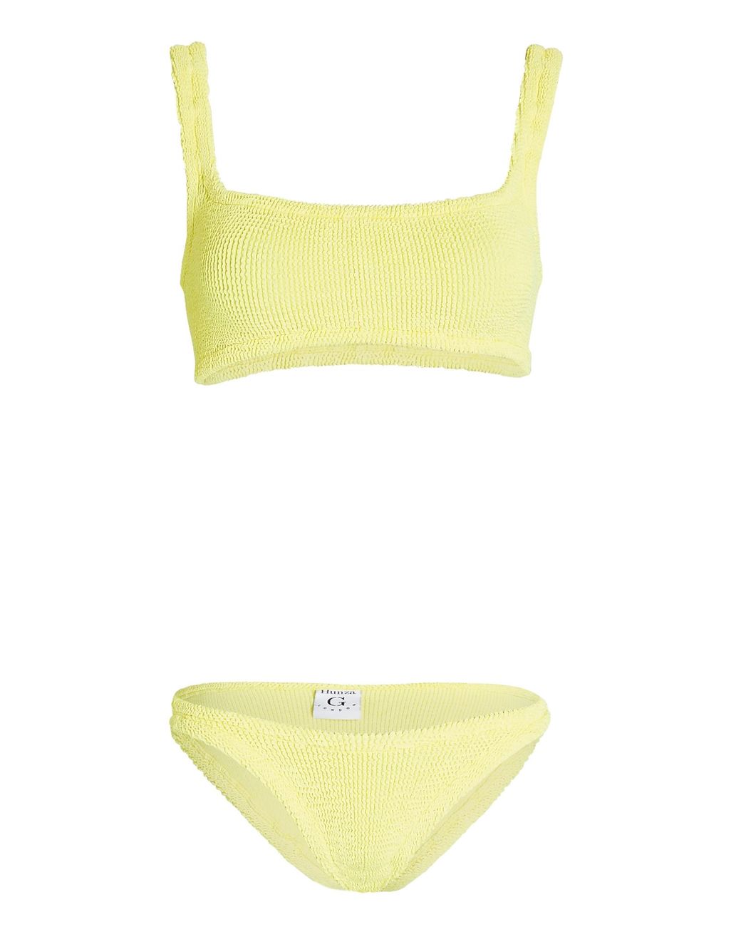Hunza G Xandra Bikini Set in Yellow | Lyst