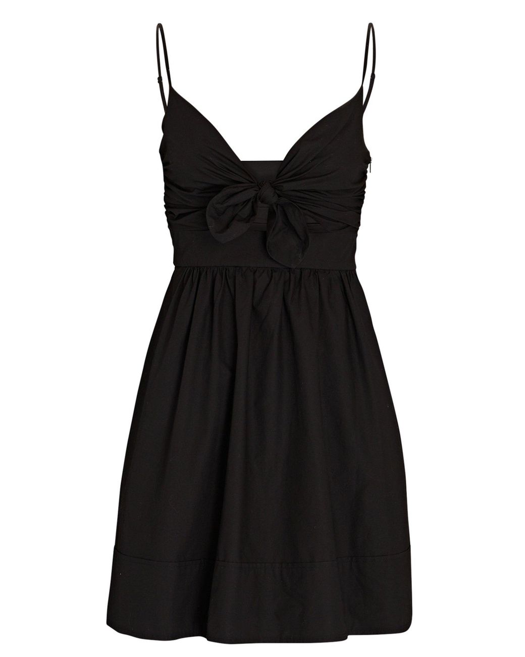 A.L.C. Dani Tie-front Mini Dress in Black | Lyst