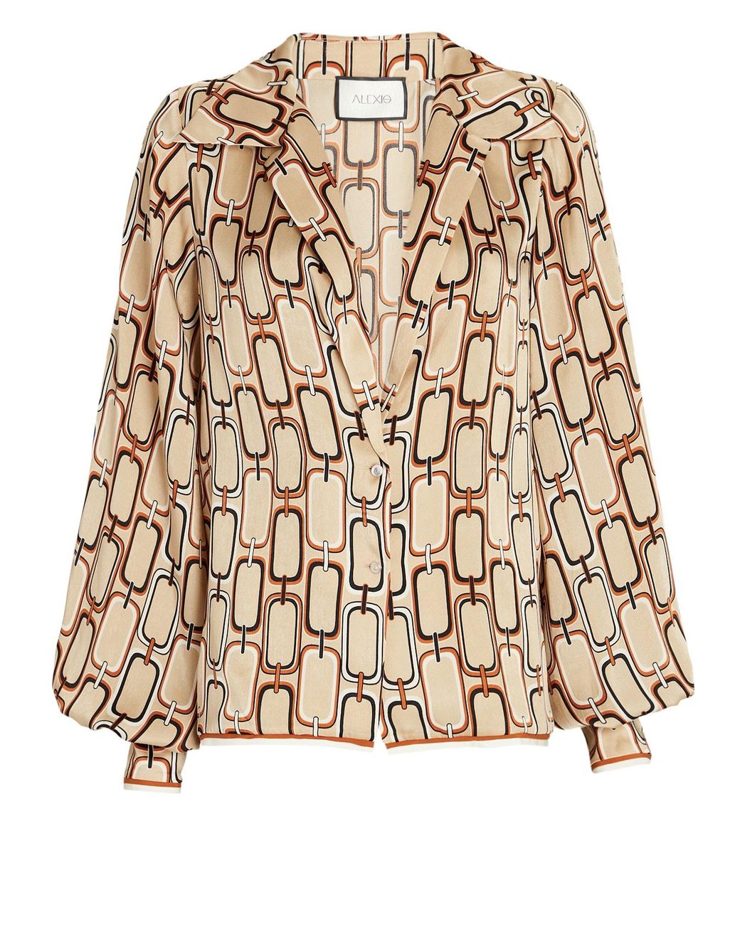 Alexis Reyson Chain-link Button-down Blouse | Lyst