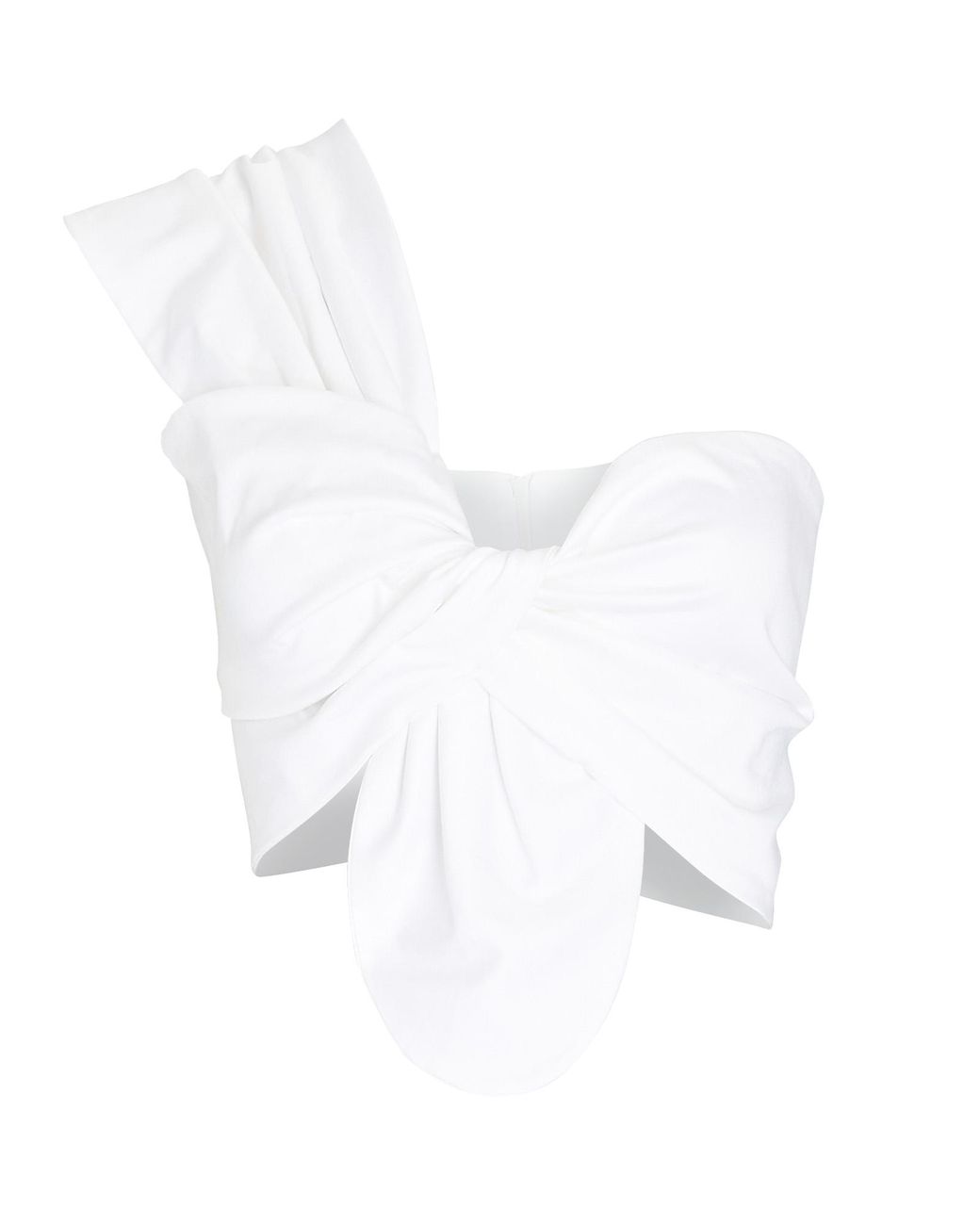 sol knotted one shoulder crop top