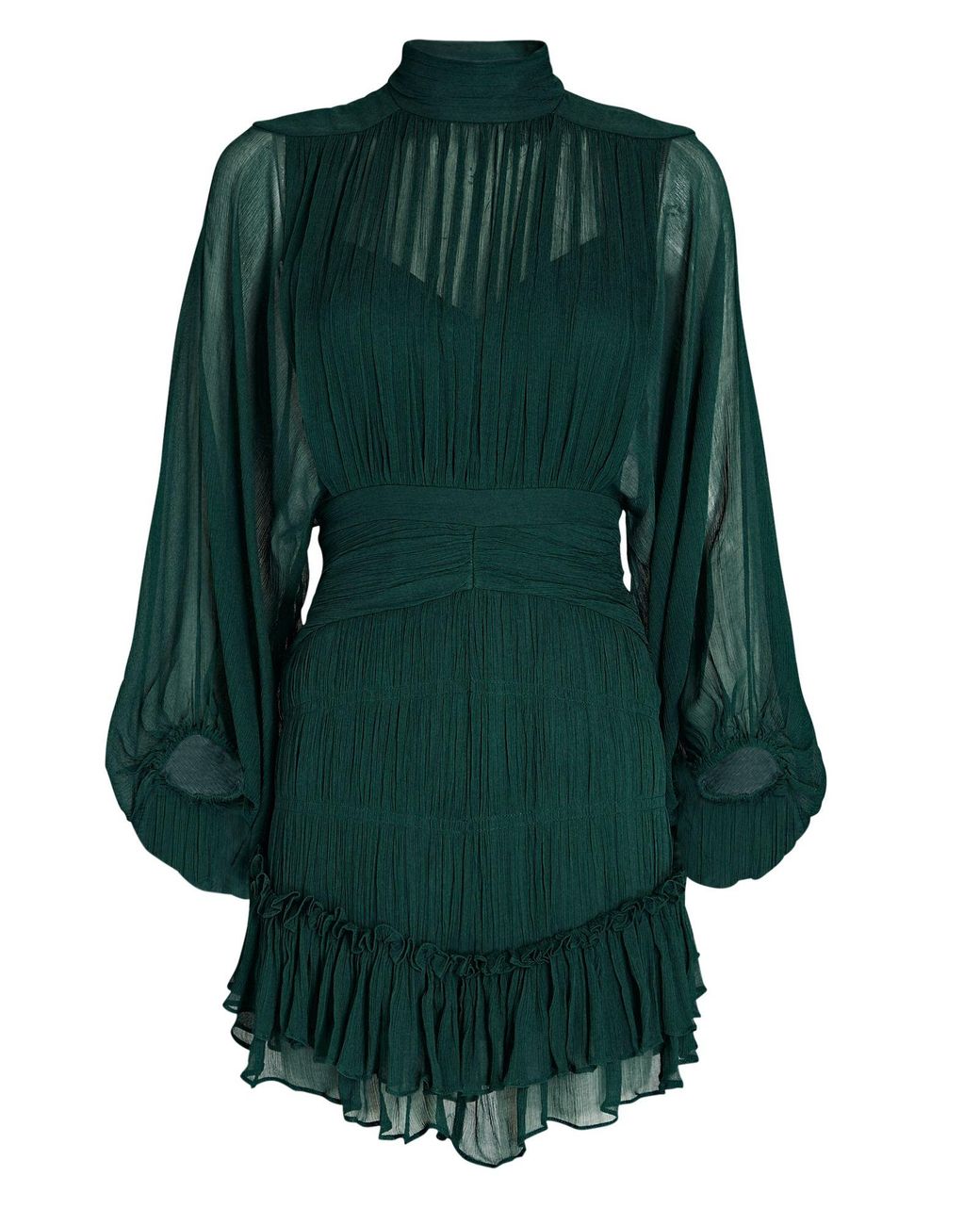 Shona Joy Lèonie Chiffon Mini Dress in Green | Lyst