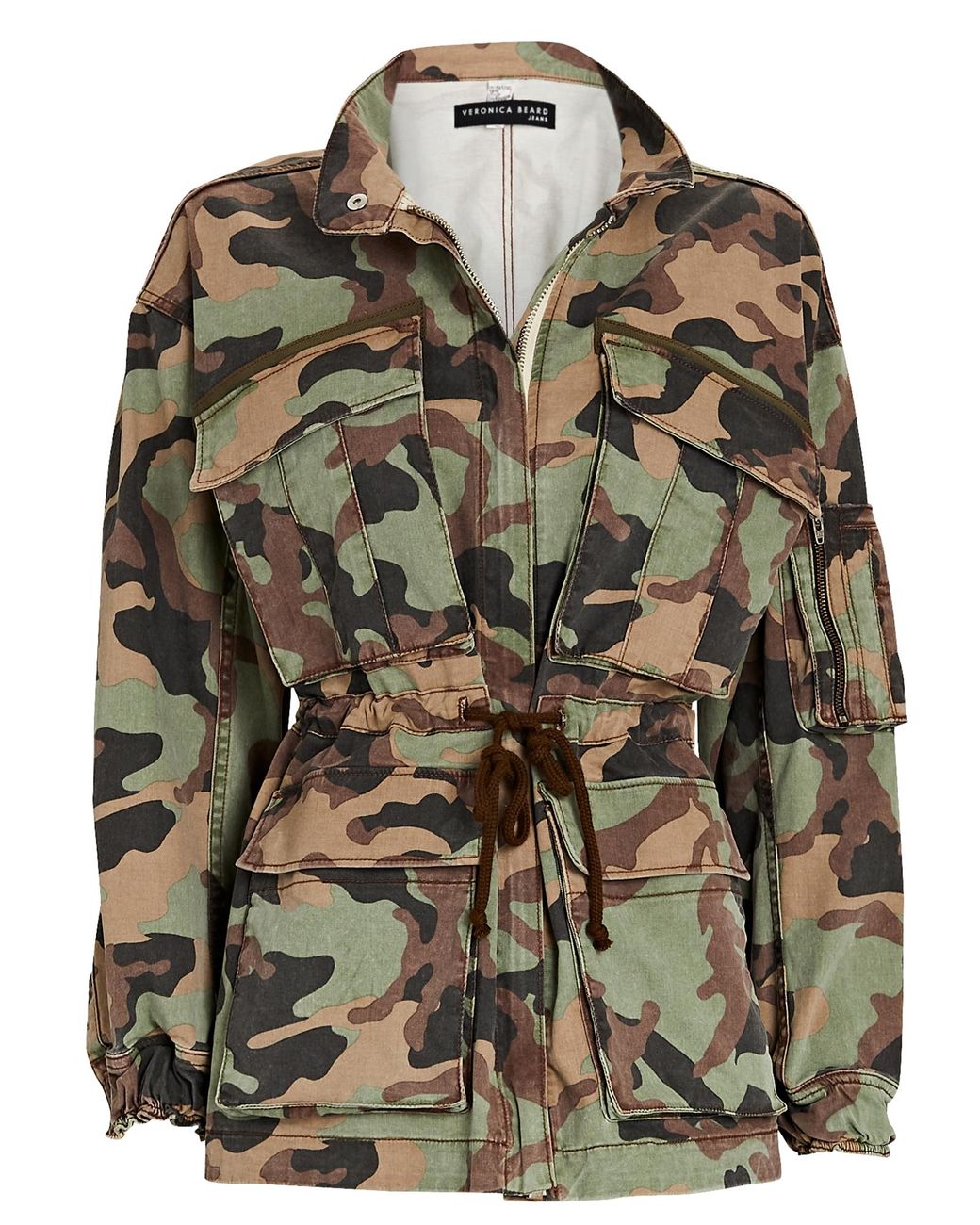 Veronica Beard Cotton Sumner Camouflage Field Jacket | Lyst