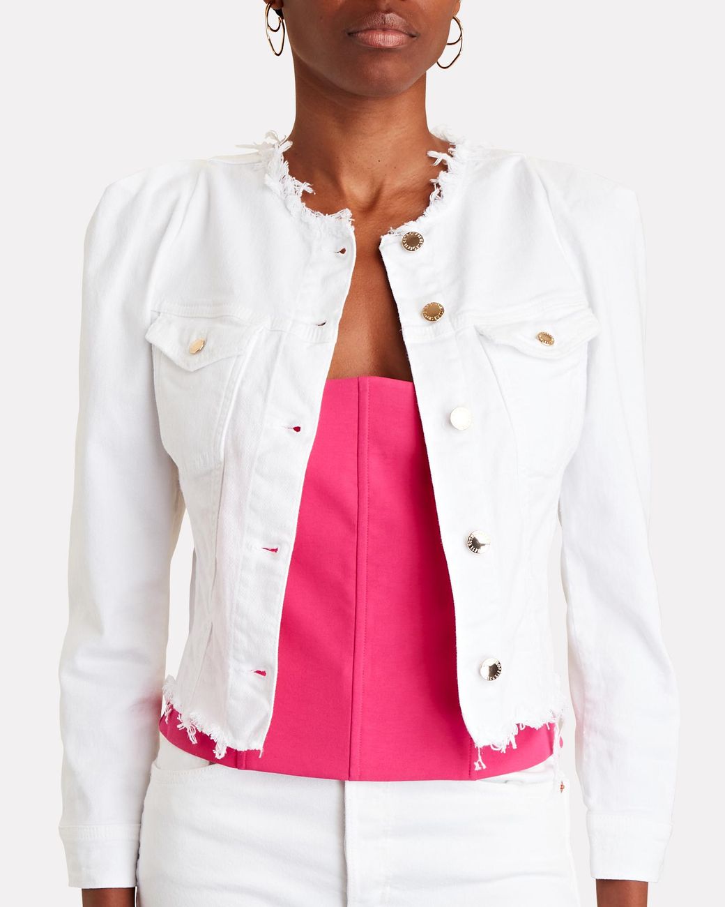 retroféte Chelsea Frayed Denim Jacket 
