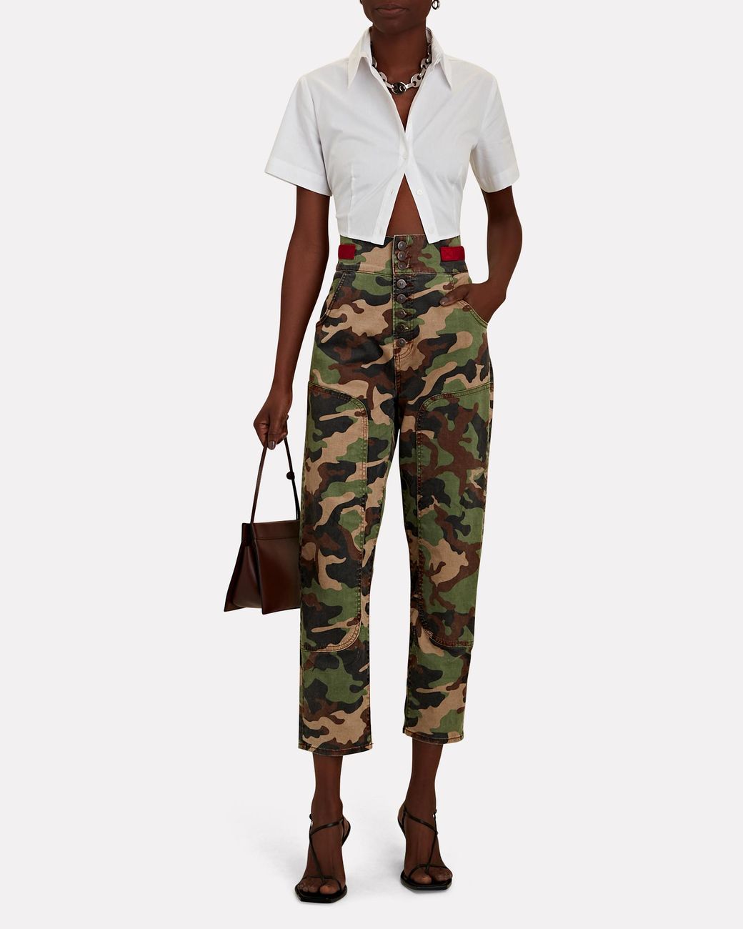 Veronica beard gisela camo pant sales