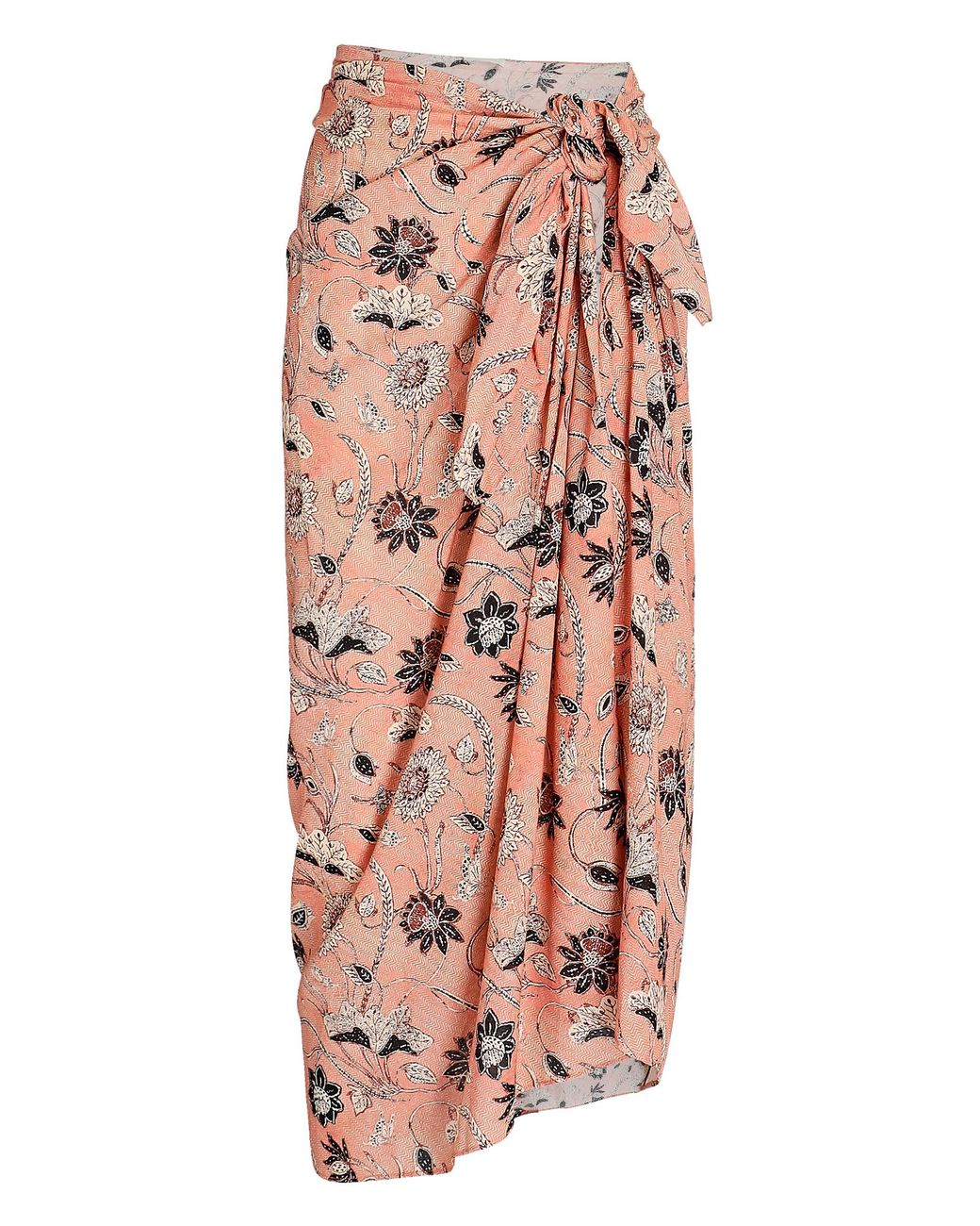 Ulla Johnson Paz Floral Cotton-blend Sarong in Pink | Lyst