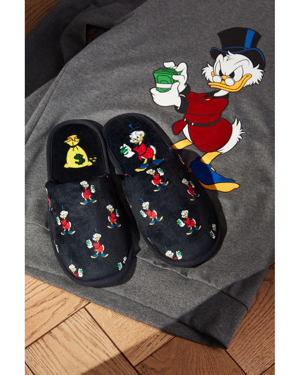 Intimissimi Uncle Scrooge Slippers in Gray for Men | Lyst