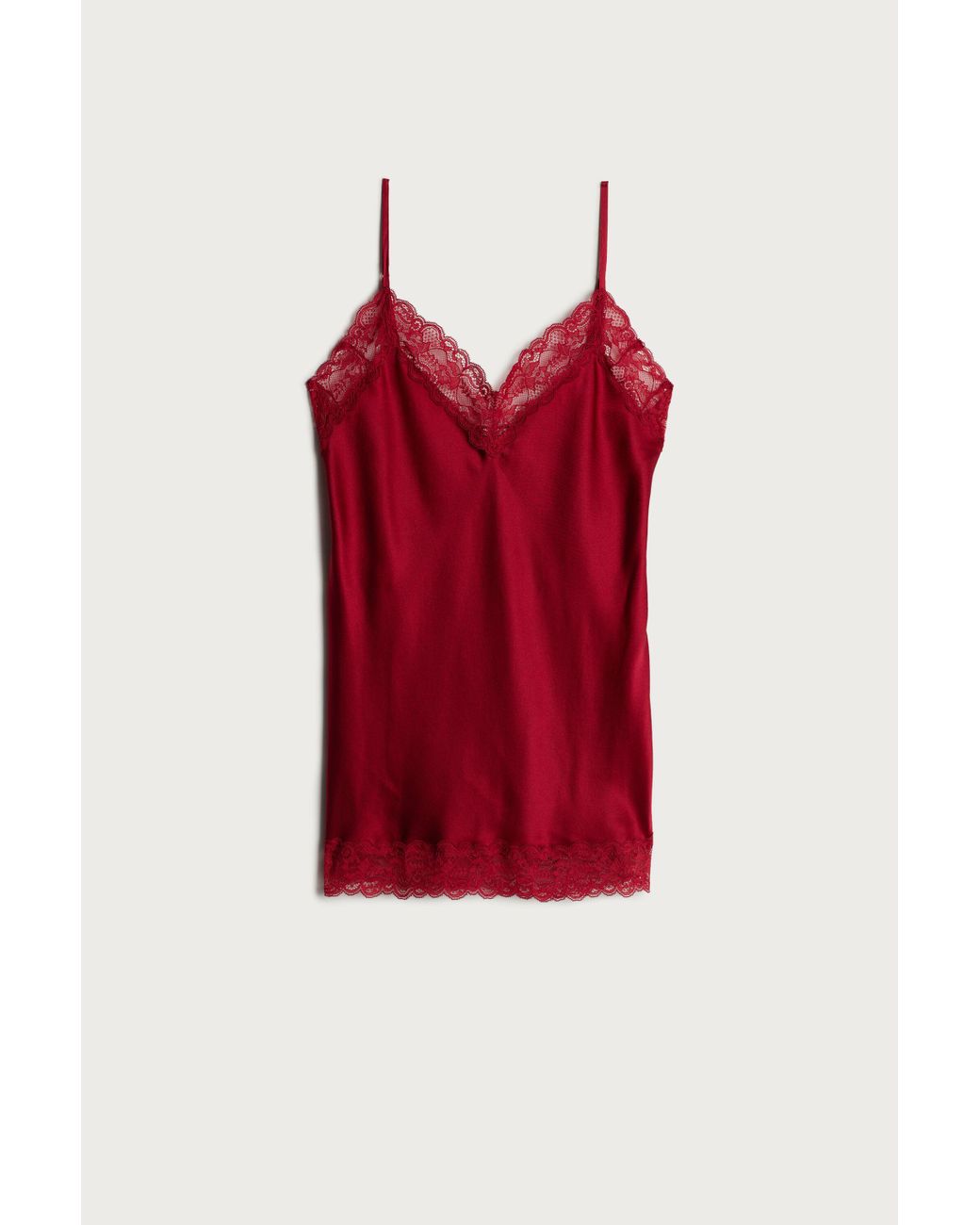 Intimissimi Womens Lace and Silk Top