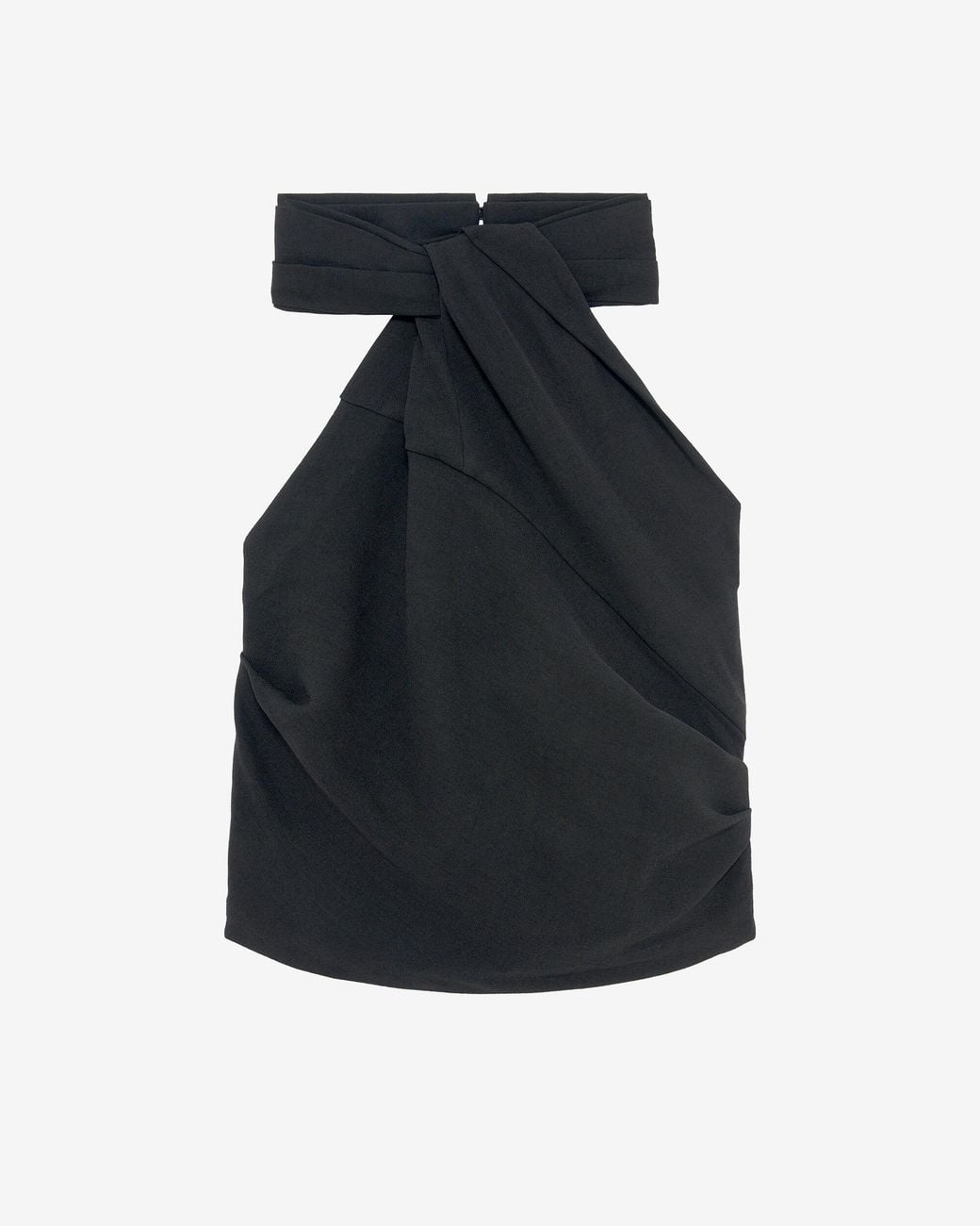 TOP DRAPÉ IRO en coloris Black