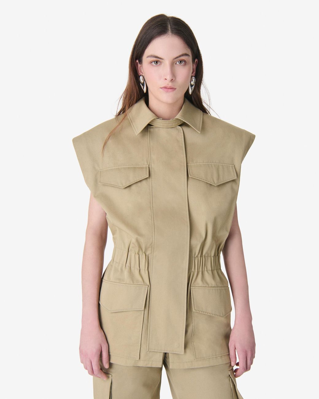 IRO Natural Sleeveless Jacket