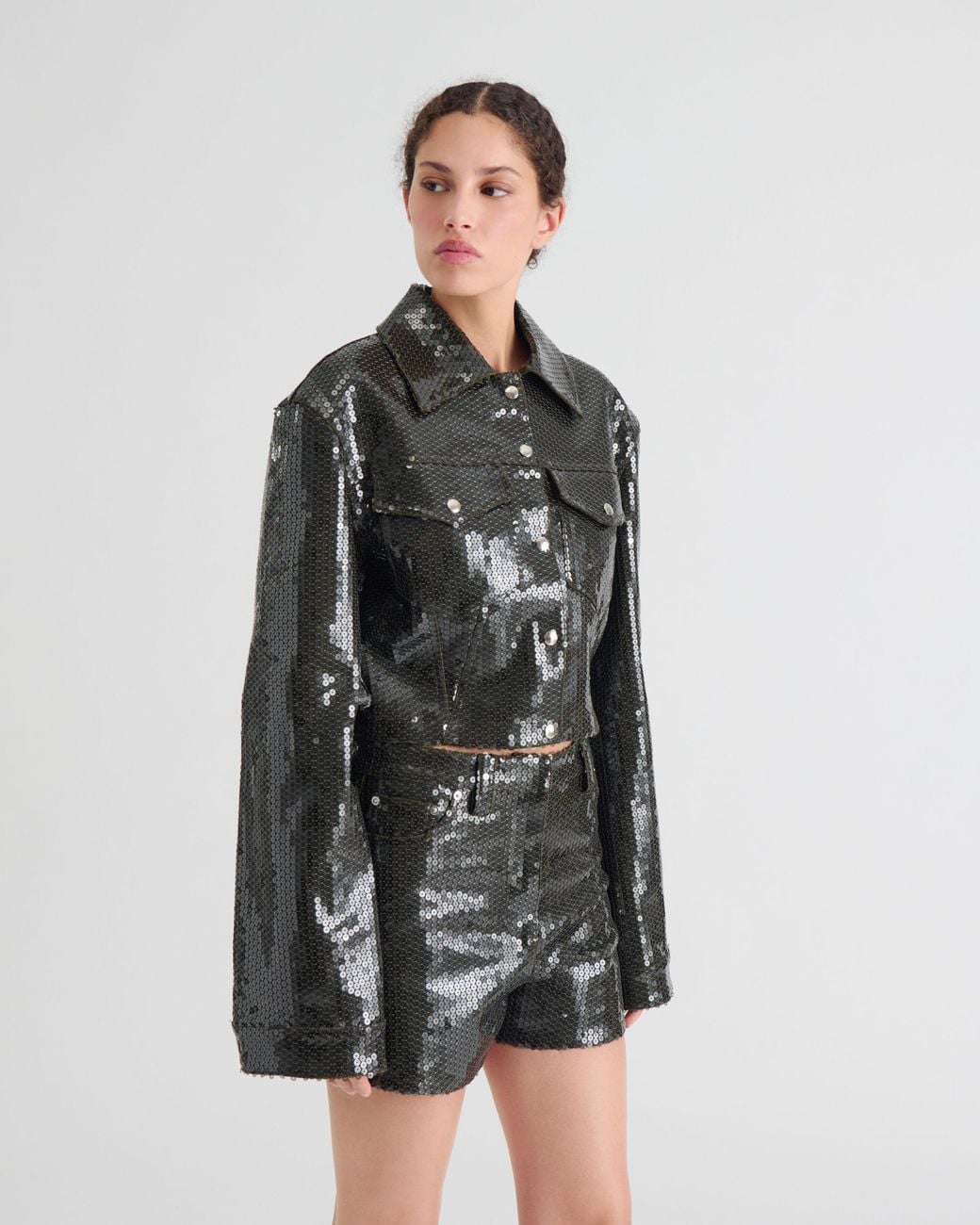 IRO Black Short Sequin Jacket