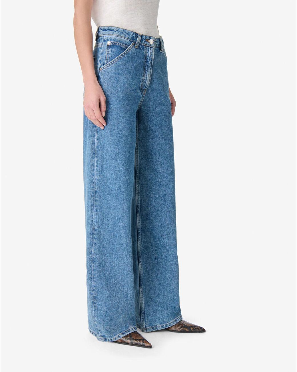 JEAN LARGE IRO en coloris Blue