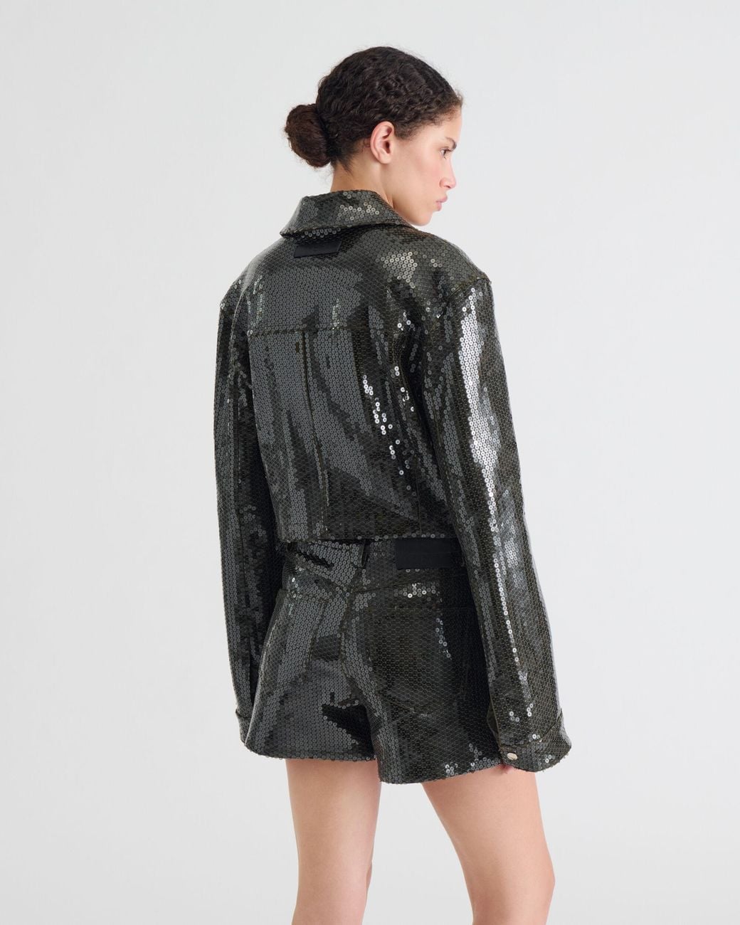 IRO Black Short Sequin Jacket