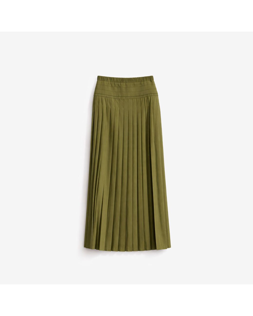 IRO Green Long Pleated Skirt