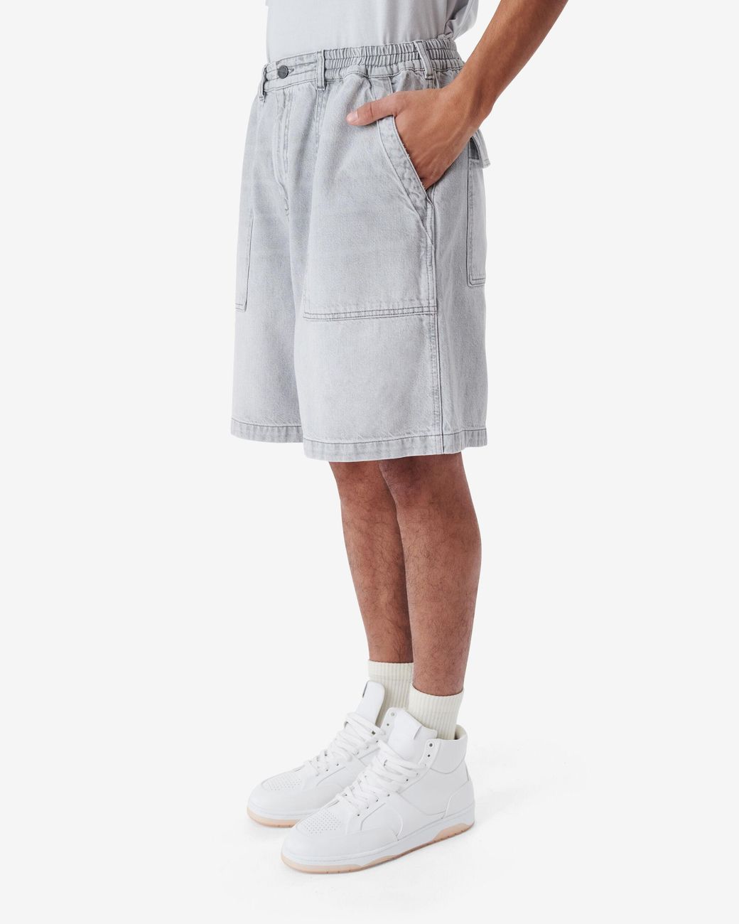 SHORT EN DENIM IRO pour homme en coloris White