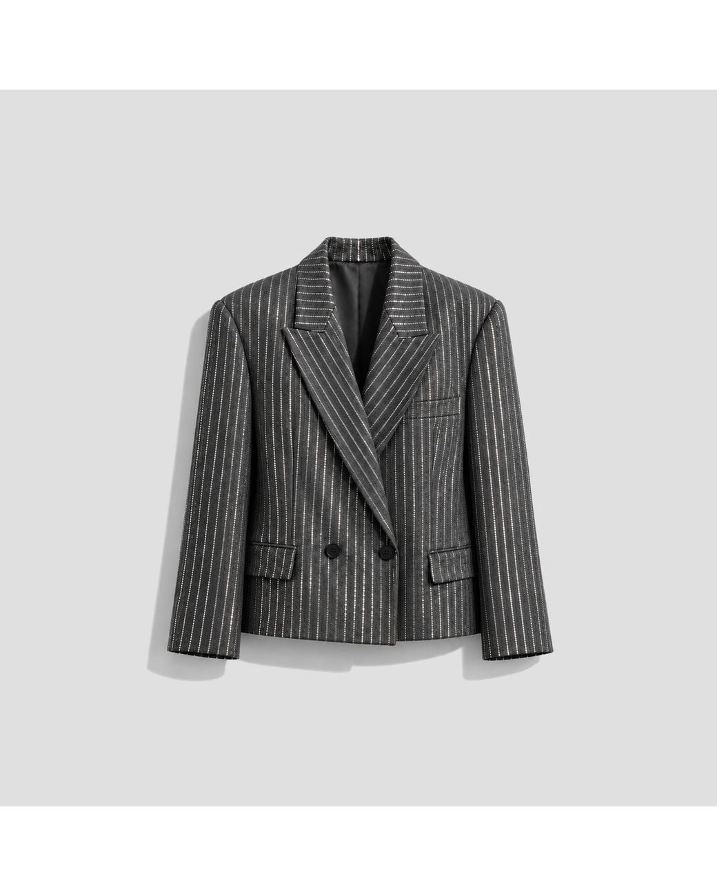 IRO Blue Sequin Suit Jacket