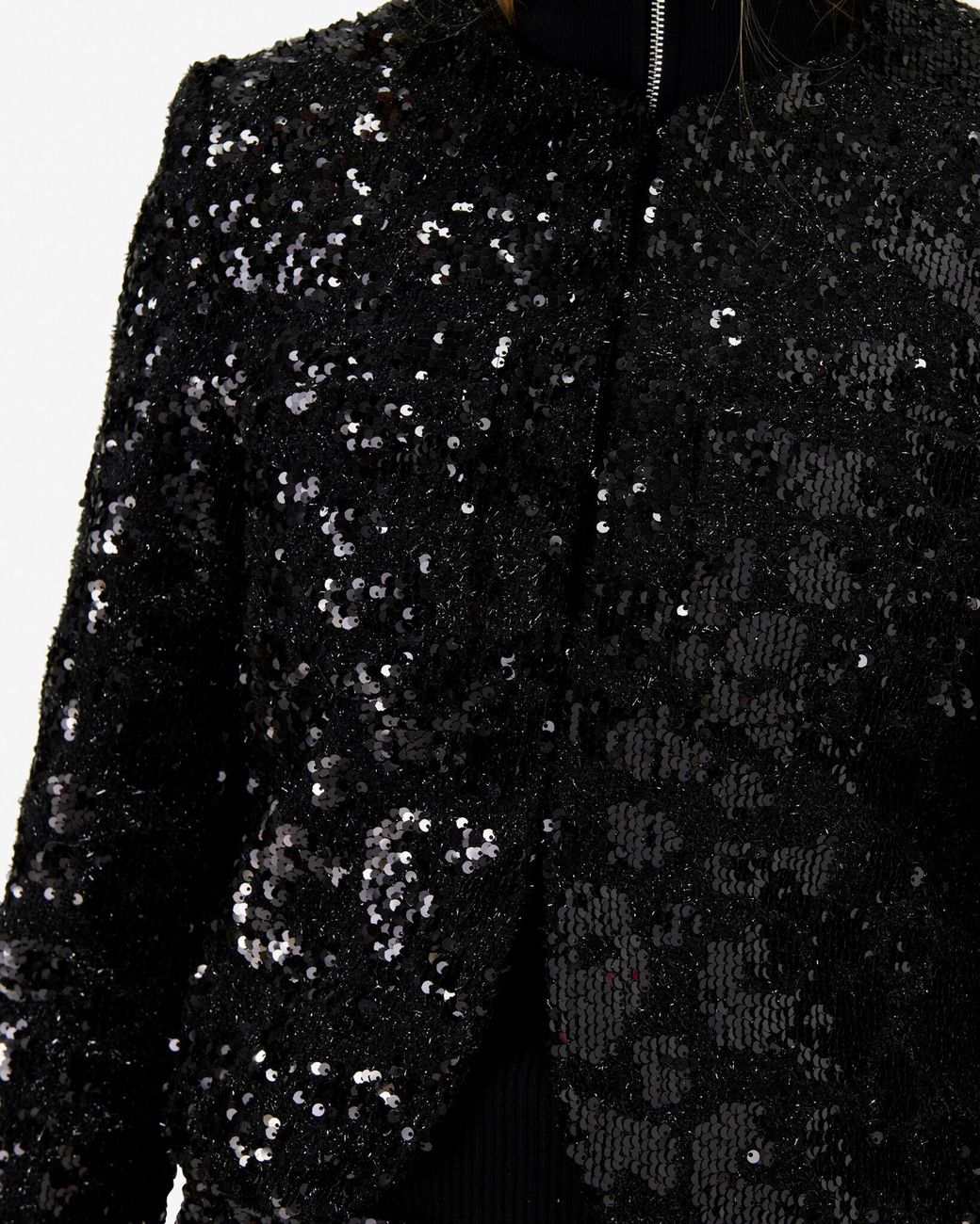 VESTE À SEQUINS IRO en coloris Black