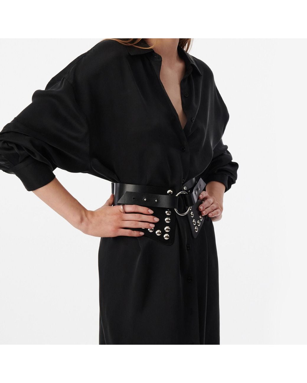 ROBE CHEMISE IRO en coloris Black