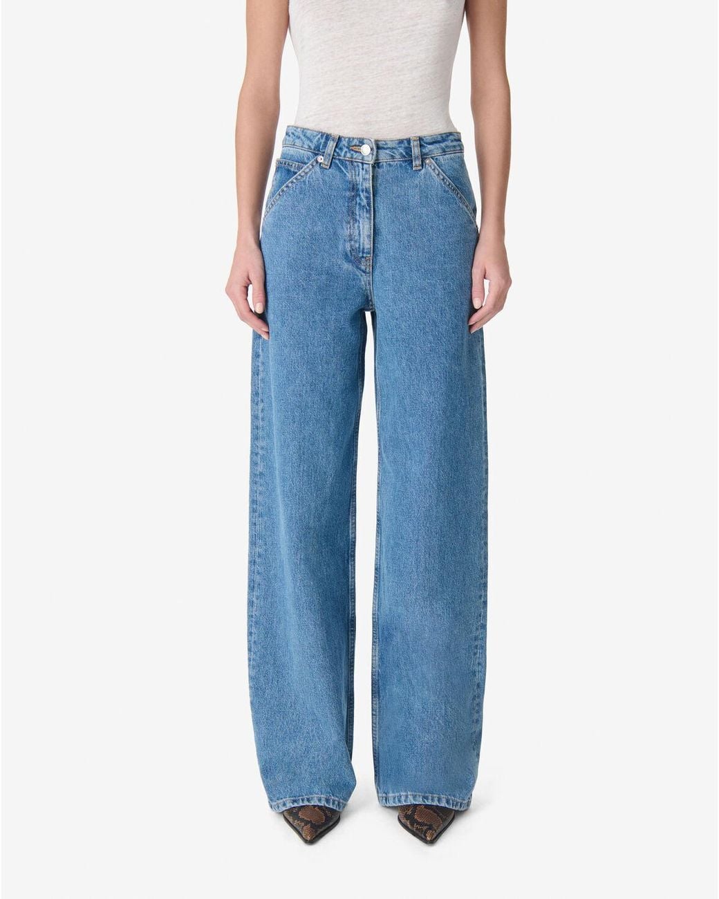 JEAN LARGE IRO en coloris Blue