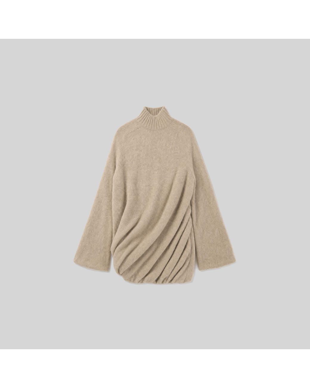 ROBE MINI EN MAILLE IRO en coloris Natural